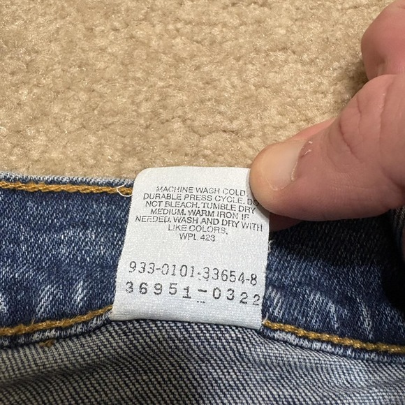 Vtg Levis 550 Jean Shorts Womens 16 W32 Blue Relaxed Fit 9 Bermuda Denim Stretch - Picture 4 of 10